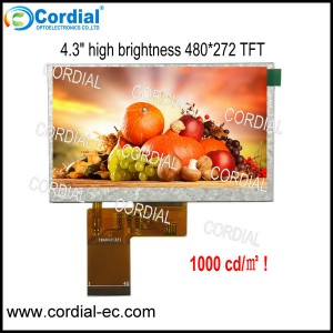 4.3 inch High Brightness TFT LCD MODULE CT043BLI49